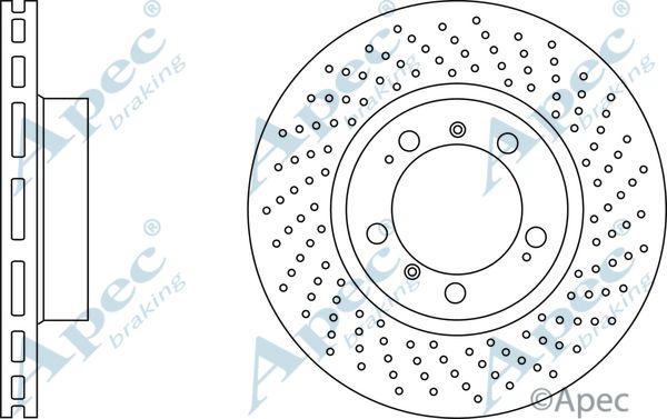 APEC BRAKING stabdžių diskas DSK2468